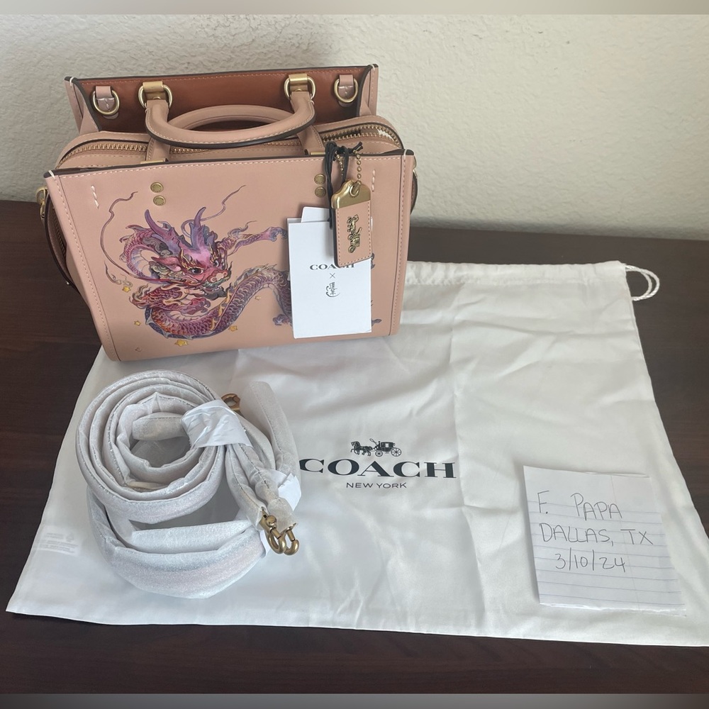 ***RARE*** Coach Boxed Lunar New Year Rogue 25 With Dragon Limited Edition - Picture 3 of 17